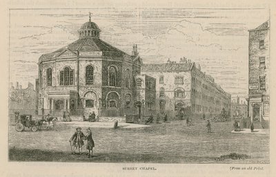 Surrey kápolna, Blackfriars Road, Southwark (Rowland Hills Chapel) alkotó: English School