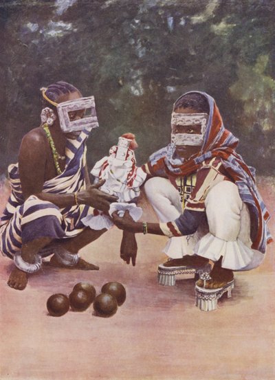 Szuahéli nők fétissel, Zanzibár alkotó: English School