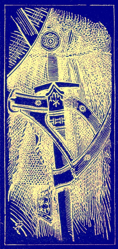 Kard, illusztráció a The Illustrated History of the World-ből, megjelent 1880 körül (digitálisan javított kép) alkotó: English School