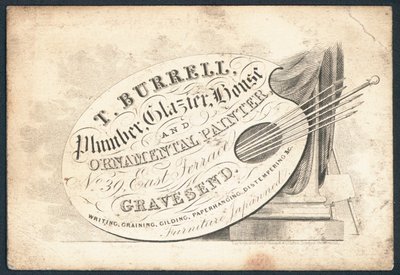 T Burell, vízvezeték-szerelő, üveges, ház- és díszfestő, szaklap alkotó: English School