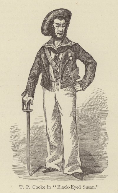 T P Cooke in "Black-Eyed Susan" (metszet) alkotó: English School