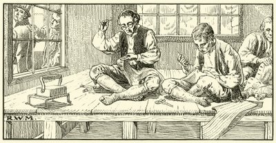 Szabók – 18. század vége (tinta papíron) alkotó: English School