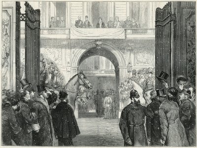 Búcsút vesz a lakosságtól alkotó: English School