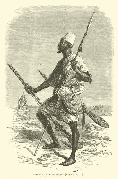 Talibe háborús ruhában, Szenegambia alkotó: English School