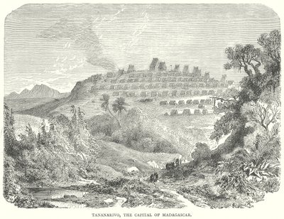 Tananarivo, Madagaszkár fővárosa (metszet) alkotó: English School