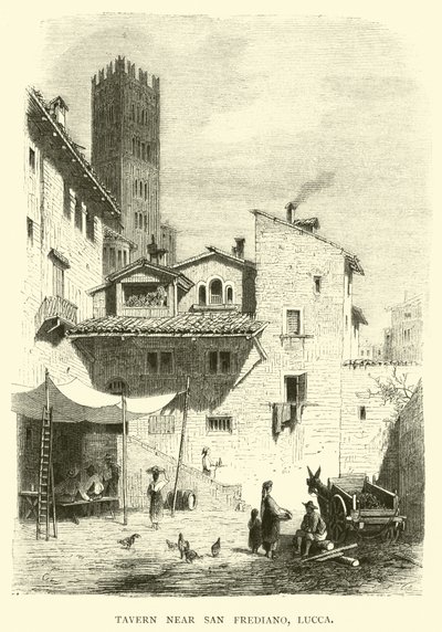 Taverna San Frediano közelében, Lucca alkotó: English School
