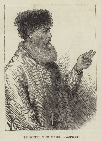 Te Whiti, a maori próféta (metszet) alkotó: English School