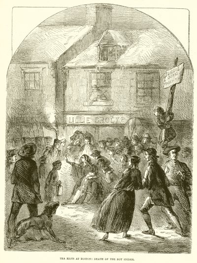 Tealázadások Bostonban: A Snider fiú halála alkotó: English School