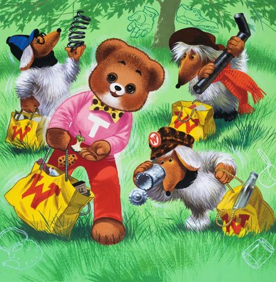 Teddy Bear (rejtett tárgyakkal) alkotó: English School