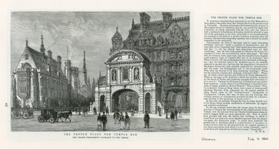 Temple Bar, London. A megfelelő hely alkotó: English School