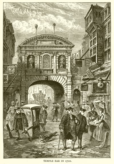 Temple Bar 1700-ban alkotó: English School
