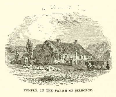 Templom, Selborne plébánián (metszet) alkotó: English School