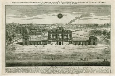 Templom az Aix la Chapelle-i béke tiszteletére 1749 alkotó: English School