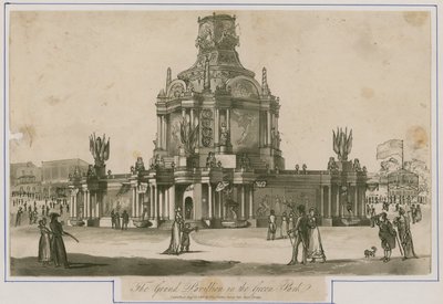 A Concord temploma, amelyet az 1814-es békére emeltek alkotó: English School