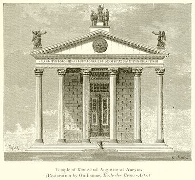 Róma és Augustus temploma Ancyrában alkotó: English School