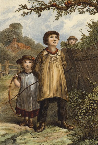 Temptation (színes litográfia) alkotó: English School