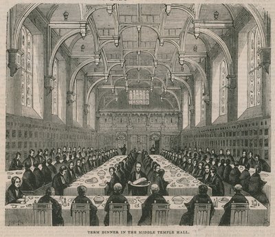 Tanévi vacsora a Middle Temple Hallban alkotó: English School