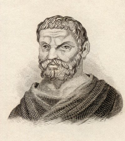 Thales of Miletus, a "Crabbes Historical Dictionary"-ből, 1825-ben megjelent alkotó: English School