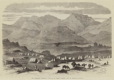 Az abesszin expedíció, Sir Robert Napier tábornok Adigerati tábora (metszet) alkotó: English School
