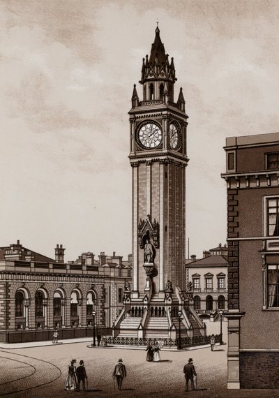 Albert Memorial, Belfast (litho) alkotó: English School