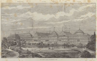 Albert-palota, a Battersea Parkban (metszet) alkotó: English School