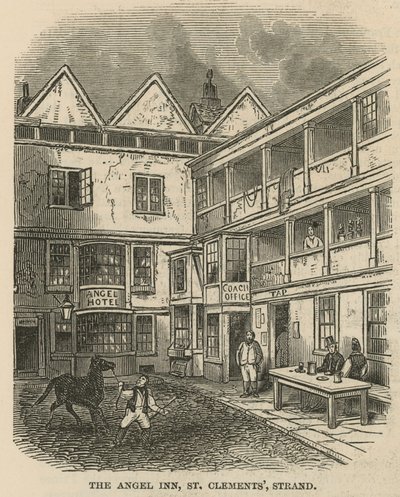 The Angel Inn, St Clements, Strand, London alkotó: English School