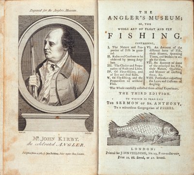 A Horgász Múzeum; vagy John Kirby 1784 körül kiadott The Whole Art of Float and Fly Fishing alkotó: English School
