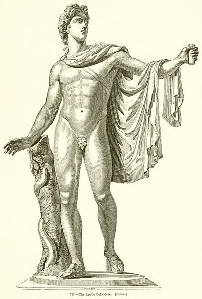 Az Apollo Belvidere. (Róma) alkotó: English School