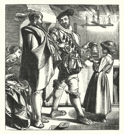 A titkos törvényszék megjelenítője (metszet) alkotó: English School
