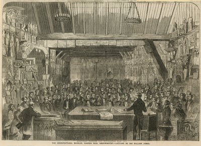 Az Építészeti Múzeum, Cannon Row, Westminster - Sir William James előadása alkotó: English School