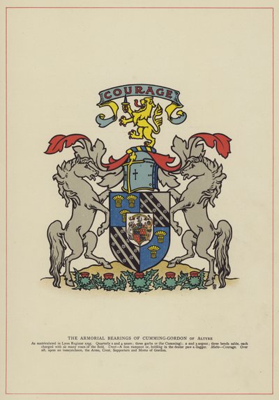 Cumming-Gordon of Altyre fegyveres csapágyai (színes litó) alkotó: English School