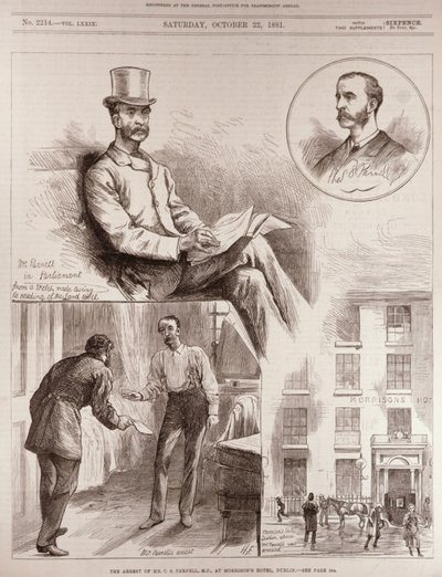 C.S. Parnell képviselő úr letartóztatása a dublini Morrison
