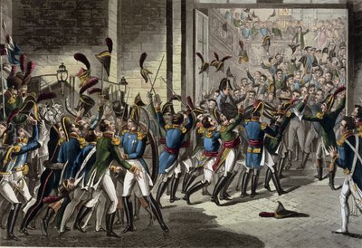 Napóleon (1769-1821) érkezése a Tuileriákhoz 1815. március 20-án alkotó: English School