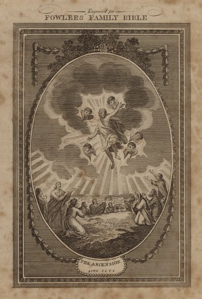 A mennybemenetel, ApCsel, 1. fejezet, 9. vers (metszet) alkotó: English School