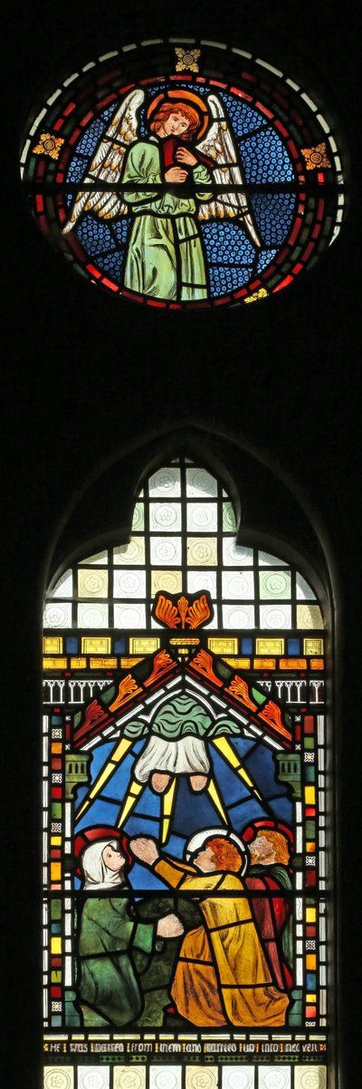 Mennybemenetele Szűz Máriával, Szent Péterrel és Szent Jánossal alkotó: English School