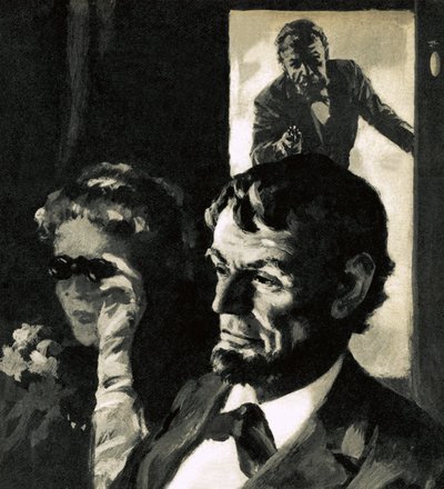 Abraham Lincoln meggyilkolása alkotó: English School