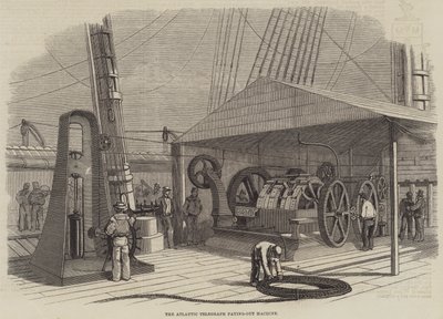 Az Atlantic Telegraph Kifizetőgép (metszet) alkotó: English School