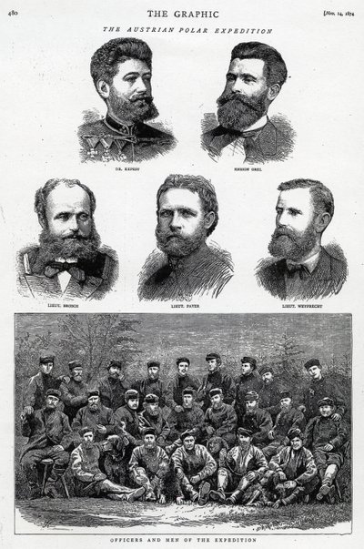 Az osztrák sarki expedíció, megjelent a The Graphic-ban, 1874. november 14. alkotó: English School