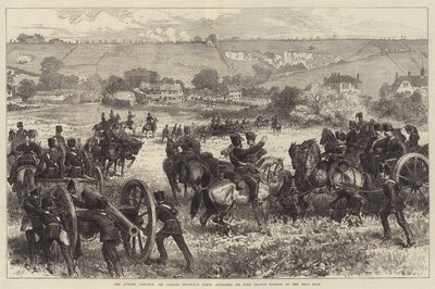 Az őszi hadjárat, Sir Charles Staveley hadereje megtámadja Sir Hope Grant helyzetét a disznó hátán (metszet) alkotó: English School