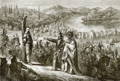 A Baron de Wagon a hadiállásnál alkotó: English School
