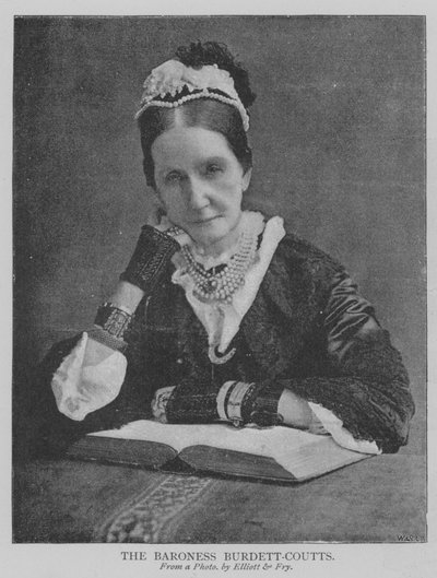 Burdett-Coutts bárónő (metszet) alkotó: English School