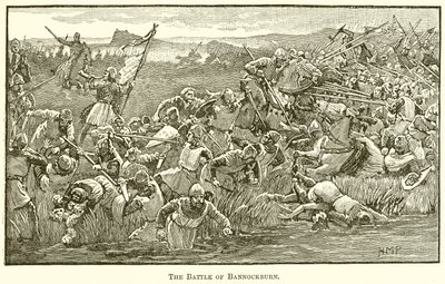 A bannockburni csata alkotó: English School