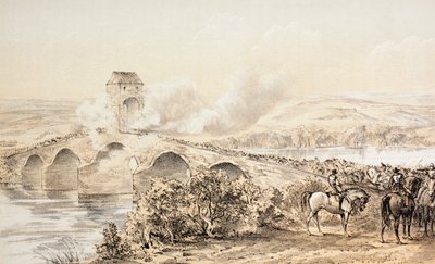 A Bothwell Bridge-i csata, 1679. június 22., John Howie (1735-93) 1879-ben megjelent „The Scots Worthies szerint Howie második kiadása, 1781” című művéből. alkotó: English School
