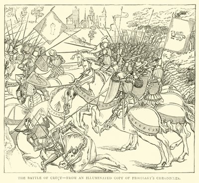 The Battle of Crecy, a Froissarts Chronicles megvilágított példányából alkotó: English School