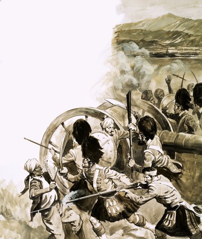 A kandahári csata, 1880. szeptember 1-jén alkotó: English School