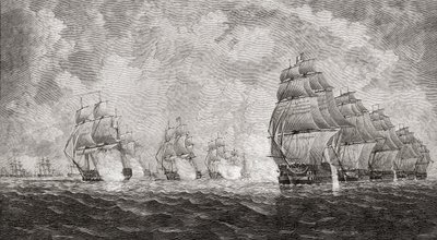 A puloaurai csata, 1804, J. R. Green „Az angol nép rövid története” című művéből, 1893-ban alkotó: English School