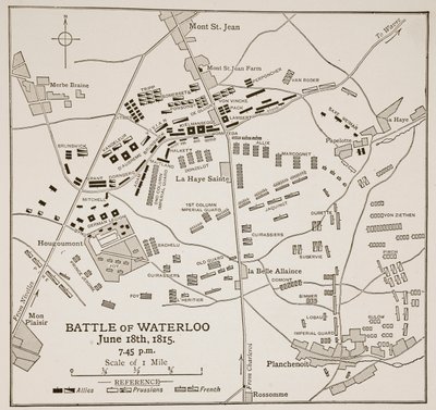 A waterlooi csata, 1815. június 18 alkotó: English School