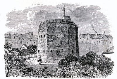 The Beargarden, Southwark, London (litho) alkotó: English School
