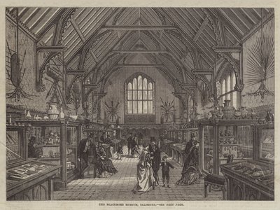 A Blackmore Múzeum, Salisbury (metszet) alkotó: English School