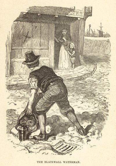 The Blackwall Waterman (metszet) alkotó: English School